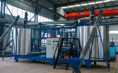 Classification of modified asphalt equipment according to configuration structure